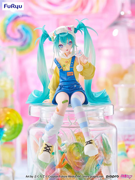 FuRyu Vocaloid Hatsune Miku Lollipop Version Noodle Stopper Figure
